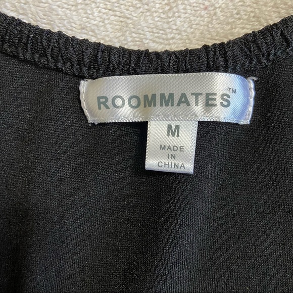 Roommates Black Blouse Sz Medium - Picture 3 of 6